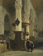 Johannes Bosboom Church Interior oil